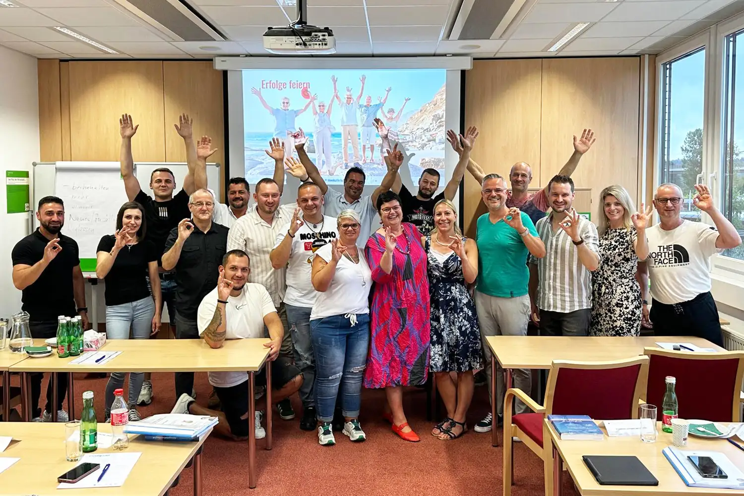 Team comprei bei der Weiterbildung